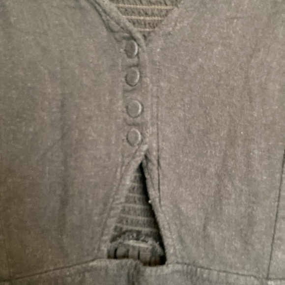 Abercrombie & Fitch Womens Size M Black Mini Smocked Back Front Cut Out Dress - Picture 4 of 13